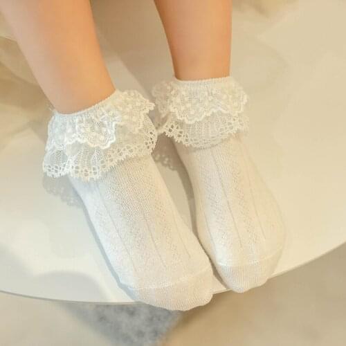 Childrens Socks Girls Summer Baby Fashion Cotton Socks Lace Style Latin Dance Style Childrens Lace Stockings for Girl