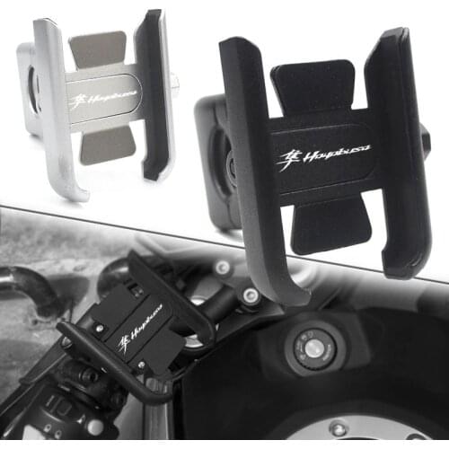 For SUZUKI GSX1300R HAYABUSA GSXR1300 GSX1300 R Motorcycle CNC Handlebar Rearview Mirror Mobile Phone Holder GPS stand bracket