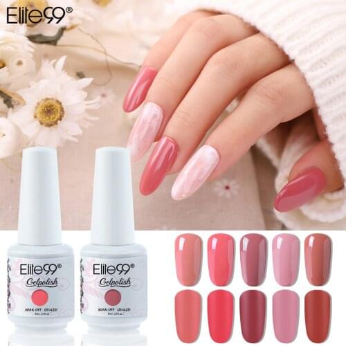 Elite99 8ml Nude Gel Polish Nail Art Design Soak Off Enamel UV LED Nail Varnish Matte Top Salon Manicure Gel Lak PolishesNails