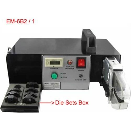 EM-6B2 EM-6B1 0.25-10mm2 Automatic Electrical Terminal Crimping Tools with Exchangeable Die Sets Electric Crimper 11V 220V