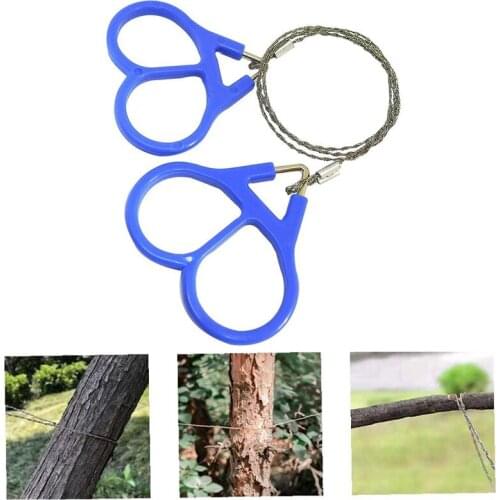 Mini Stainless Steel Wire Saw Emergency Cable Survival Gear Pocket Saw Outdoor Tools for Camping Hiking Hunting