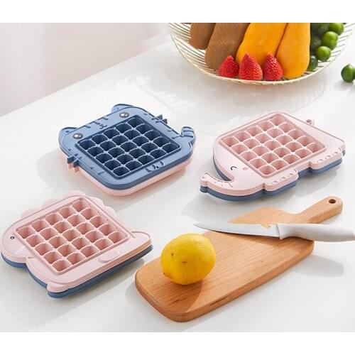 Cartoon Animal Ice Tray Ice Box Household Small Quick Freezer Refrigerator Ice Cube Mold Kitchen Refrigerator Supplies