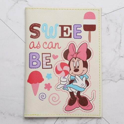 Disney New Mickey mouse Stereo Card Holder Passport Set minnie ID Card Set Passport Holder business card holder card coin purse