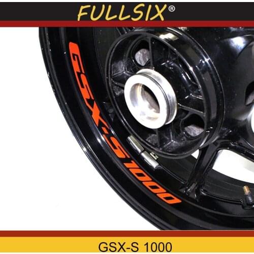 Motorcycle Wheel Sticker Decal Reflective Rim Bike Motorcycle Suitable for SUZUKI GSX-S 1000