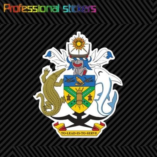 Solomon Islander Coat of Arms Sticker Decal Vinyl Solomon Islands Flag SLB SB Stickers for Cars, Bicycles, Laptops, Motos