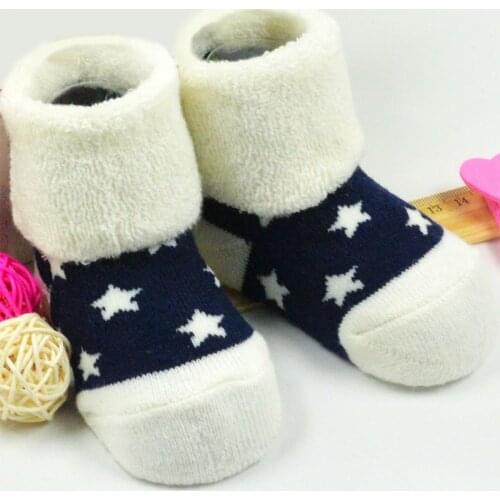 Top Quality 1 pair Suitable 3M-3 Year Cartoon Slipper Cute Newborn Lovely Baby Girl Boy Unisex Anti-slip Socks Animal Boots