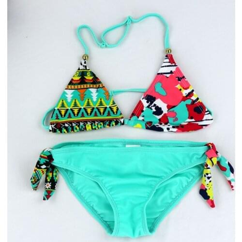 2020 New Children Swimwear Baby Kids Cute Bikini Girls Split Two Pieces Swimsuit Bathing Suit Beachwear Kids Biquini Infantil