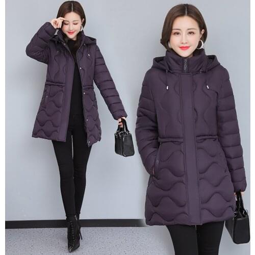 2021 New Winter women parkas Hooded thicken warm jackets coat outwear snow wear jacket Mother parkas M-3XL