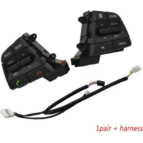 NEW High quality Cruise Control Multifunction Steering Wheel Buttons Switch Black for Hyundai Elantra AD Solaris 1.6L 2006-2019