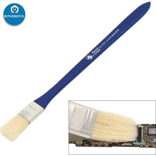 PHONEFIX Anti-static Brush Blue Non Slip Handle PCB Rework Dust Brush For Mobile Phone Tablet PCB BGA Repair Soldering Repair