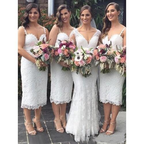 Simple Cheap Bridesmaid Dress Spaghetti Straps Sweetheart robes r Cheap Wedding guest dresses