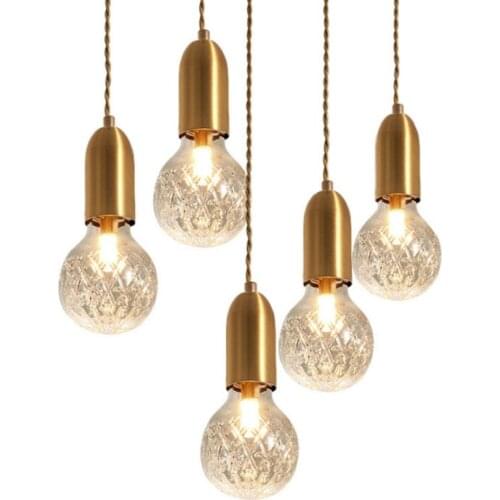 Modern Glass Pendant Lights for Dining Room Bedroom Kitchen Hanging Lamp Home Decor Bedside Bar Light Fixtures Industrial Lamp