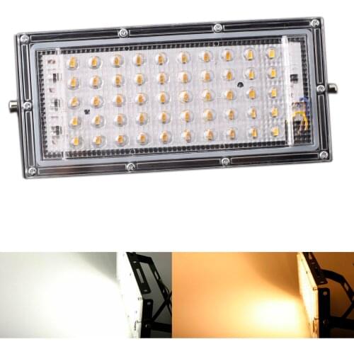 Waterproof 50W LED Flood Light 110V 220V 240V Spotlight Cold Warm White Lamp ip65 for Outdoor Street Garden Square Lighting