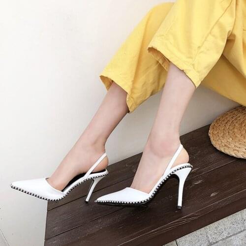 Shoes Ladies High Heels 2020 High Heels Pointed High Heels Office Ladies Work Occupation High Heels Sandals Size 33-42