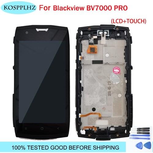 For 100% Original Blackview BV7000 BV7000 pro LCD Display+Touch Screen Digitizer Assembly With Frame 5.0” 1920x1080P BV7000 pro