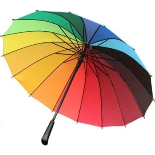 Paraguas Large 16k Super Windproof Umbrella Sun Rainbow Reliable Quality
