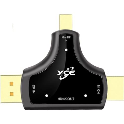 2 4K 30HZ HDMI FemaleTo Male To DP Type C Mini DP Converter Displayport 3 In One Laptop Mobile Phone Type C Mini DP To HDMI Adap