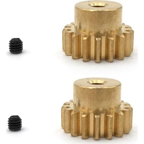 2 Pieces 17T Sprocket Motor Gear Accessories for WLtoys 1/12 RC Rock Crawler 12428 12423 12628