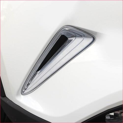 2pcs/set Front Fog Light Decoration Fog Lights Cover Fog Lights Trim For Toyota C-HR CHR
