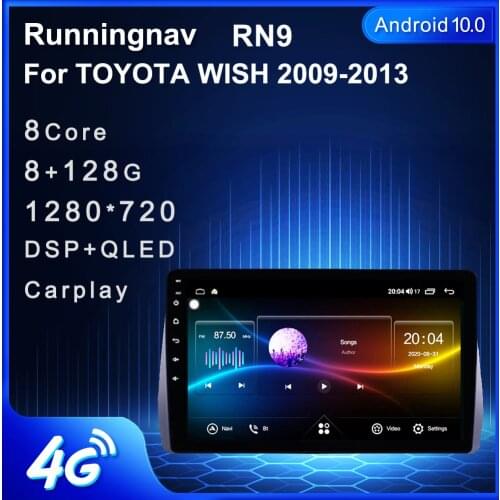 Runningnav For TOYOTA WISH 2009-2013 Car Radio 2 Din Android Car Radio Multimedia Video Player Navigation GPS