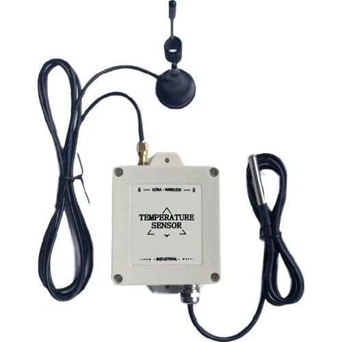 Freeshipping Waterproof Long Range Wireless LoRa Sensor DS 18b20 Temperature Transmitter Built-in lithium battery without cable