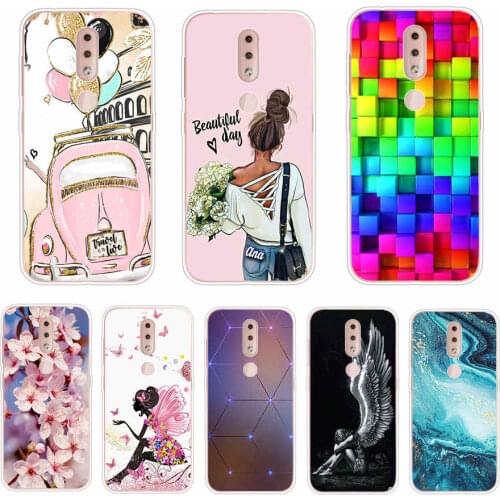For Nokia 4.2 Case Cover Soft Silicone TPU Fashion Painted Phone Back Cover Protective Case For Nokia 4.2 shell