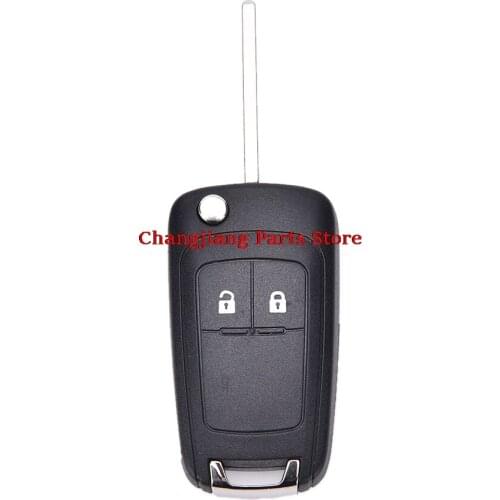 2 Button Flip Remote Key Case Shell for Chevrolet Epica LOVA Spark