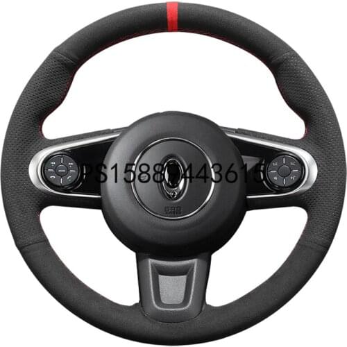 DIY for Great Wall Automobile Euler R1 goddess version suede steering wheel cover hand sewn Euler IQ sewing anti slip