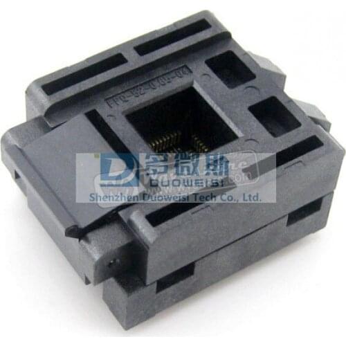 FPQ-52-0.65-04, Test & Burn-in Socket FPQ-52-0.65-04 Enplas IC Test Burn-in Socket Adapter Programmer 0.65mm Pitch