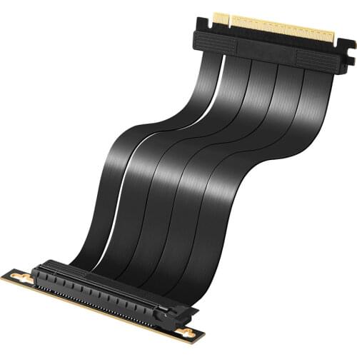 PCIE 4.0 16x Extreme High Speed Cable Graphics Extension Cable PCI Express Port GPU Expansion Card-Right Angle Connector