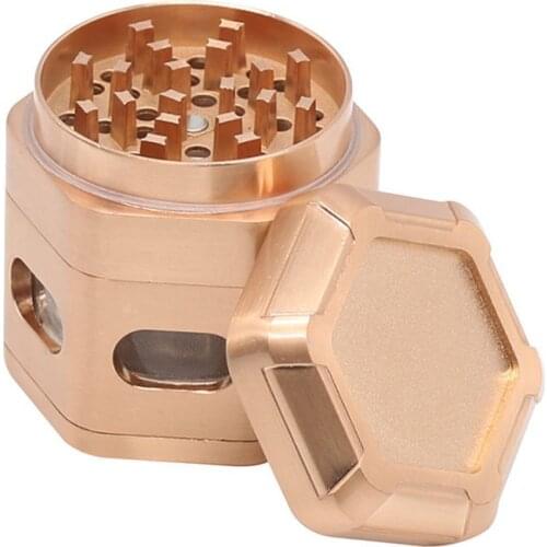 Hot-selling New 60mm 4-layer Pagoda Shape Zinc alloy Grinder tobacco spices Herbs Smoked Grinder Tobacco Smoking Accessories