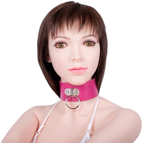 PU Leather Neck Collar Choker for Women Sexy Collar Bondage Restraints Gear S&M BDSM Flirting Sex Toy Erotic Fetish Sex Product