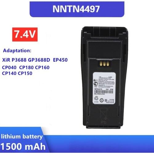 NNTN4497 Rechargable Li-ion Battery 2200mAh High Capacity For DEP450 CP140 CP040 CP200 CP380 EP450 CP180 GP3688 PR400