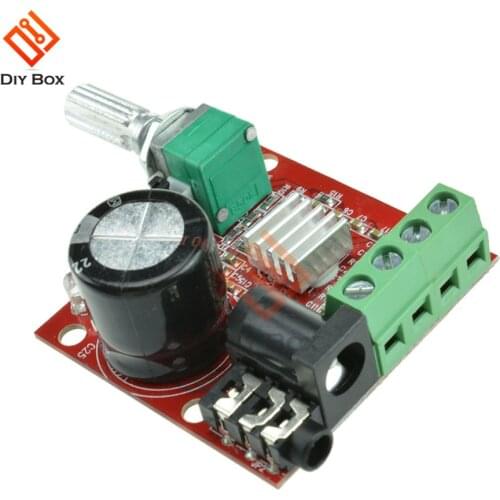 PAM8610 Amplifier Board DC 12V 10W+10W 2.0 Channel Class D Hi-Fi Audio Power AMP with Volume Control for Speakers