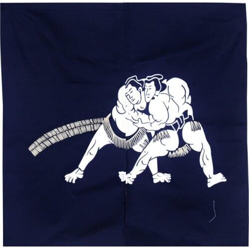 Customized Accept) Korea/Japan/China Sushi Restaurant Kitchen Hanging Doorway Split Curtain-Hercules Wrestling(85x90cm)