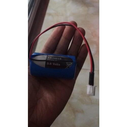 10PCS ER34615 3.6V plug flowmeter, battery gas meter battery ER34615M