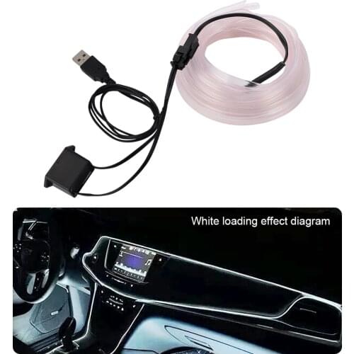 LED Strip 3M Flexible Neon Light EL Wire Ambient Rope Tube Line With Driver For Costume Party Christmas HalloweenDecoration