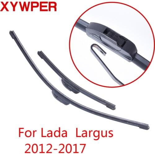 XYWPER Wiper Blades for Lada Largus 2012 2013 2014 2015 2016 2017 Car Accessories Soft Rubber Windshield wipers