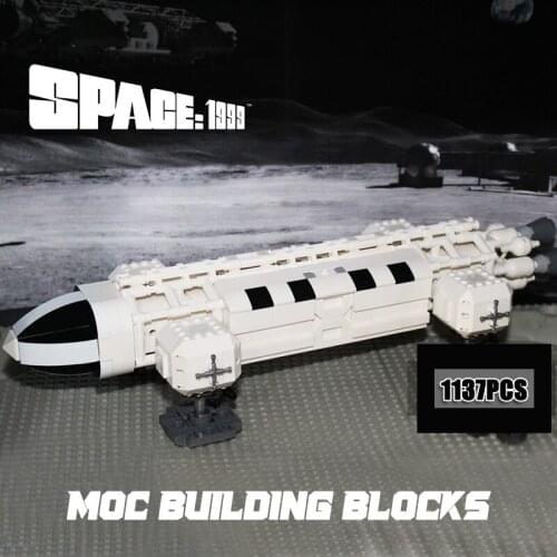 MOC Building Block Space Series Wars Spaceport Space 1999 Eagle Model Shuttle Launch Bricks Diy Assemble Toys For Children Gifts
