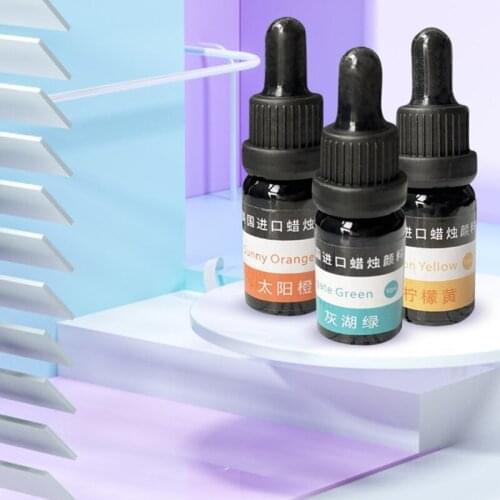 E7CB 10ml Liquid Epoxy Dye Soybean Wax Pigment DIY Handmade Soap Coloring Colorants