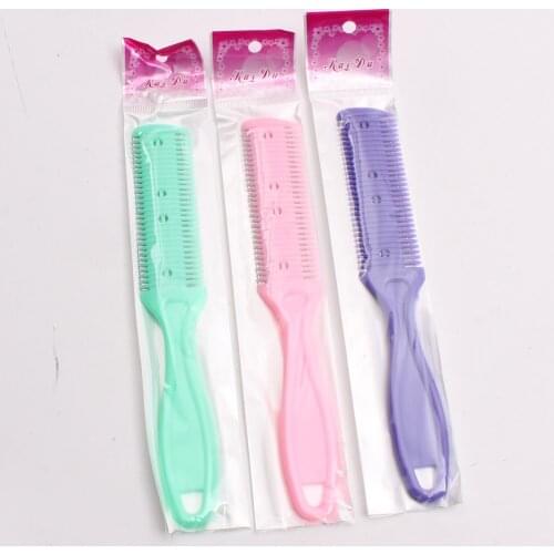 120Pcs Double Sides Hair Razor Comb Cutter Cutting Thinning Shaper Haircut Grooming Men Women Hair Trimmer Removing Tool 6101