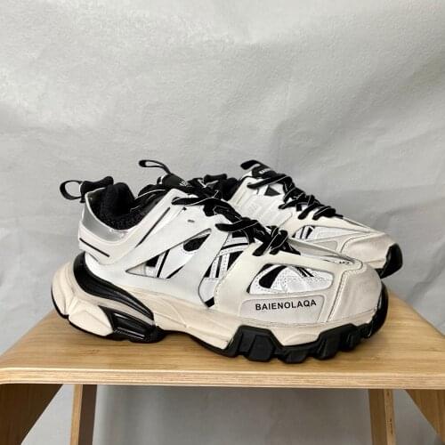 2021Fashion Designer Sneakers lace-Up Women Platform Heels Soft Leather Walking Shoes Footwear Distress Clunky sneaker