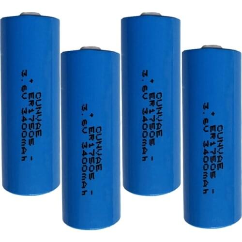 4pcs ER17505H Smart Water Gas Meter Battery 3.6v Lithium Batteries for Electronic Meters Tracking Device ER17505 17505 2400mAh