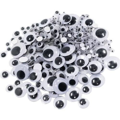 700x Self Adhesive Moving Wiggle Eyes Assorted Size DIY Doll Toys Craft Supplies