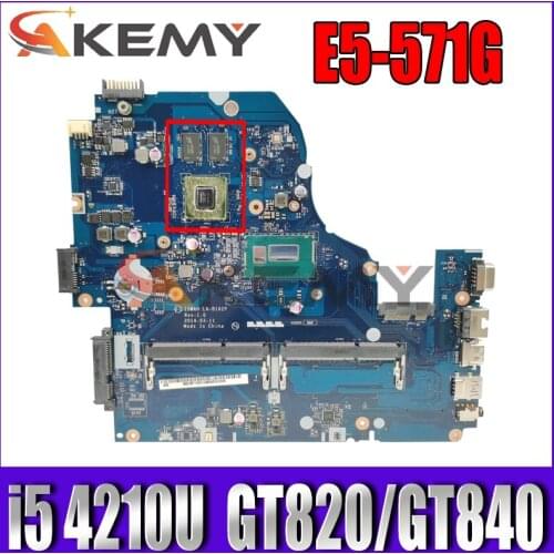 For ACER E1-572 V3-572G E5-531 E5-571G laptop motherboard nbmlc11004 LA-B162P LA-B991P CPU I5 4210U GPU GT820/GT840 100% test OK