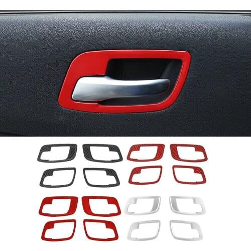 ABS Interior Door Handle Bowl Cover Decorative Trim Fit for Dodge Charger / Chrysler 300C 2011-2021 Car Accessories