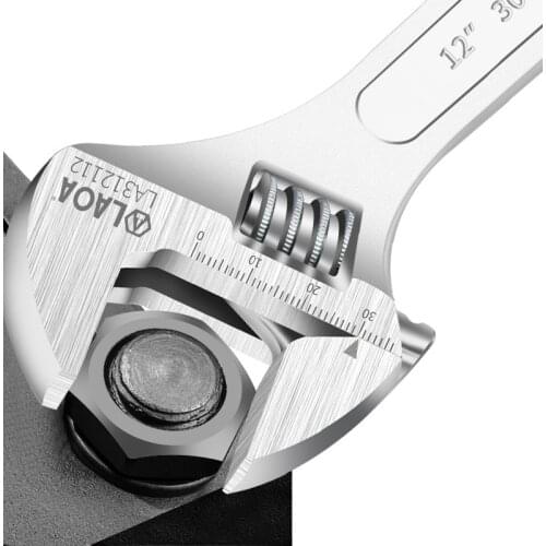 LAOA 4//6/8/10/12/15icnh Adjustable Spanner Shifting Spanner with Scale Car Repair Tools