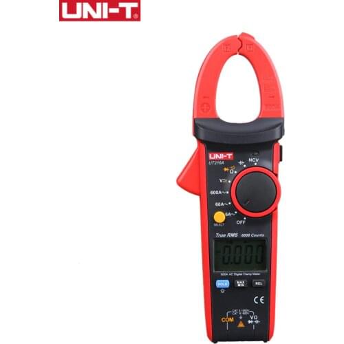 UNIT Clamp Meters NCV Multimeter Digital Professional Temperature Test AC DC Auto Range 600A Ammeter Amperometric Clamp UT216A