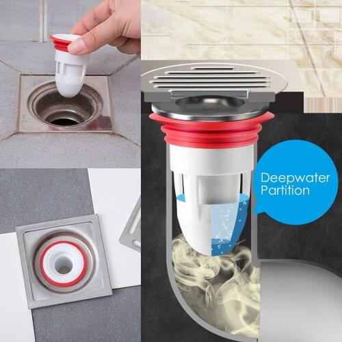 Floor Drain Core Plug ​Trap Siphon Sink Water Drain Toilet Sewer Pest Control Filter Deodorant Kitchen Bathroom