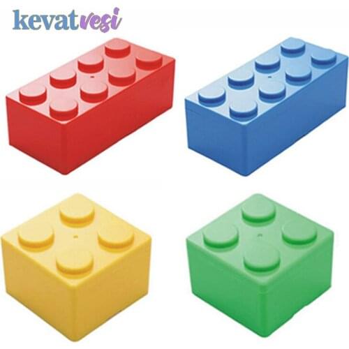 Building Blocks Desktop Storage Box Organizer for Sundries Stationery Cosmetic Container Case Saving Space Office Storage Box